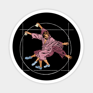 Vitruvian Dude - Big Lebowski Yoga Pose Magnet